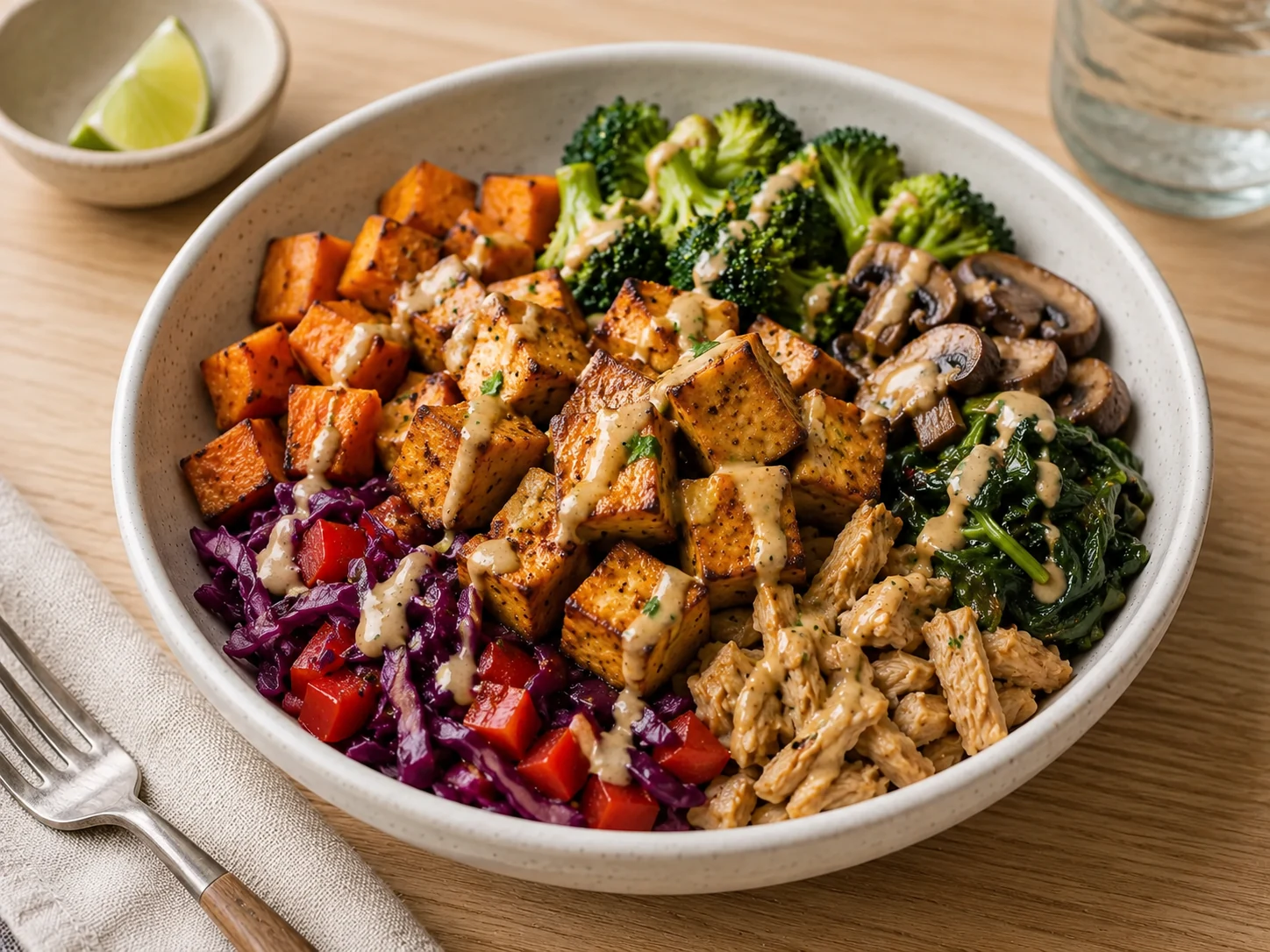 Sweet Potato Tofu Power Bowls